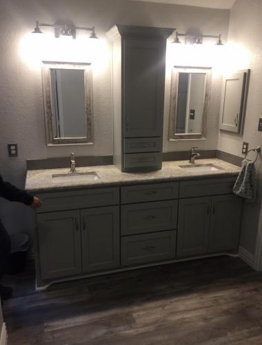 Bathroom Remodel double sinks