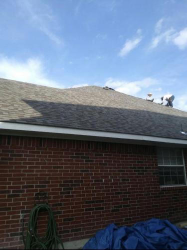 New asphalt roof install