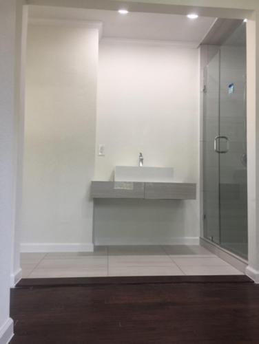 bathroom remodel modern design glass shower