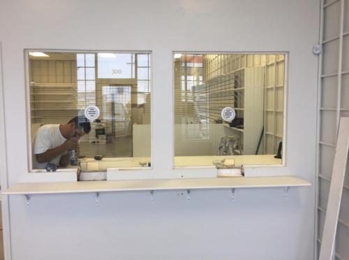 commercial construction window install